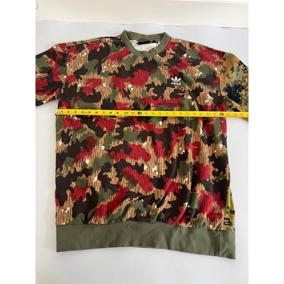 Adidas Sweatshirt Mens XL  Pharrell Williams Camo Print Crewneck - Picture 5 of 16